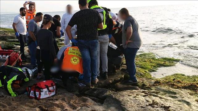 פעולות החייאה בילד בן 6 שטבע בנהריה