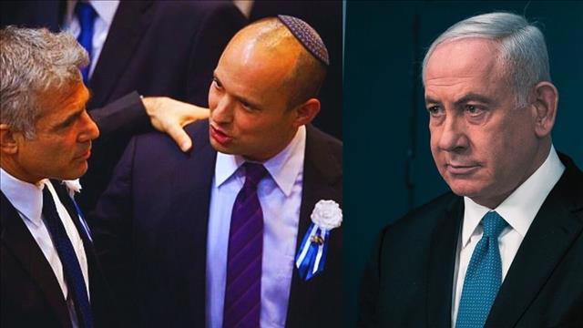 רה"מ בנימין נתניהו, יאיר לפיד ונפתלי בנט, 2021