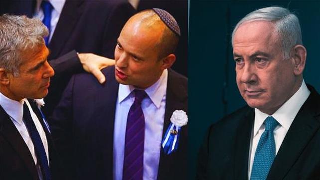 רה"מ בנימין נתניהו, יאיר לפיד ונפתלי בנט, 2021