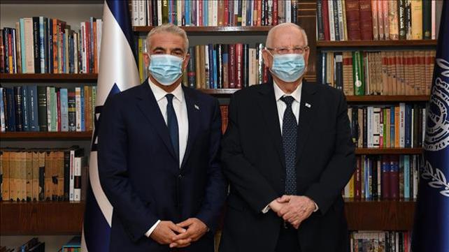 יאיר לפיד והנשיא ראובן ריבלין