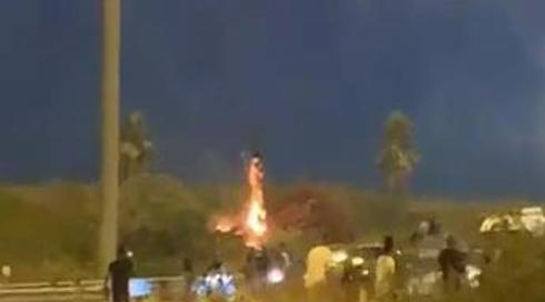 תיעוד: מפגין נפצע בינוני מפגיעת רכב בכביש 431