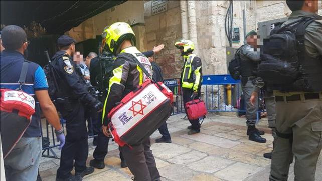 זירת הפיגוע בעיר העתיקה, אוגוסט 2019