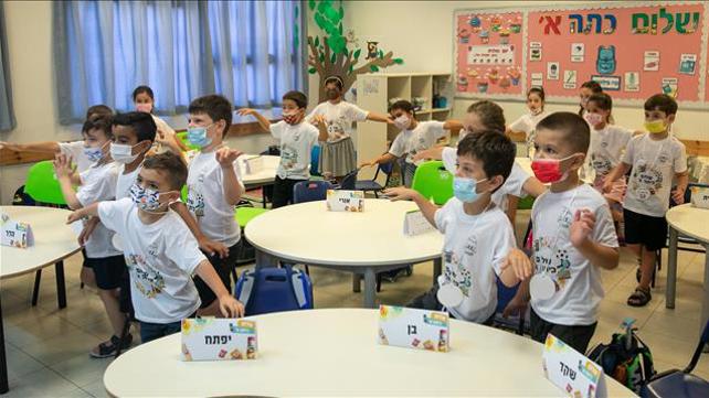 בית ספר ענבלים, מודיעין, בית ספר, בתי ספר, קורונה, 1 בספטמבר, חוזרים ללימודים, לימודים, 1.9.21