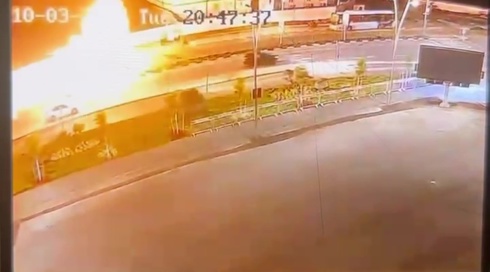 החיסול באור יהודה: תיעוד פיצוץ האופנוע