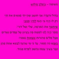 טקסט - 'משימה'