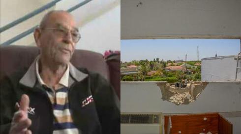 "ישבתי על הספה כשהייתה אזעקה": בעל הבית שנפגע משחזר