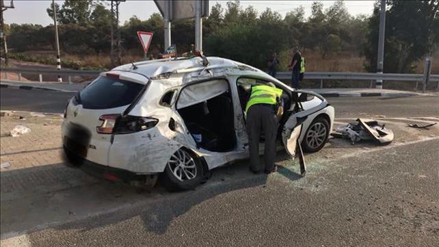 תאונה בצומת איבים בנגב 17.10.19