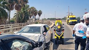 זירת התאונה באשדוד, 15.7.2026