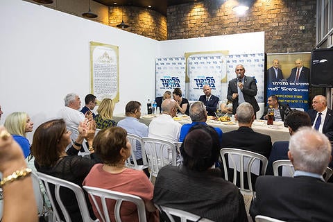 חנוך מילביצקי בפגישה עם מתפקדי הליכוד באשדוד, 2.8.26 צילום: לירון מולדובן/פלאש90
