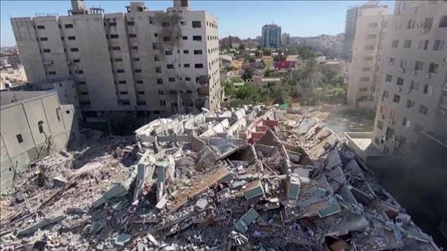 בניין אל-ג'לאא, בניין התקשורת בעזה, 15.05.21