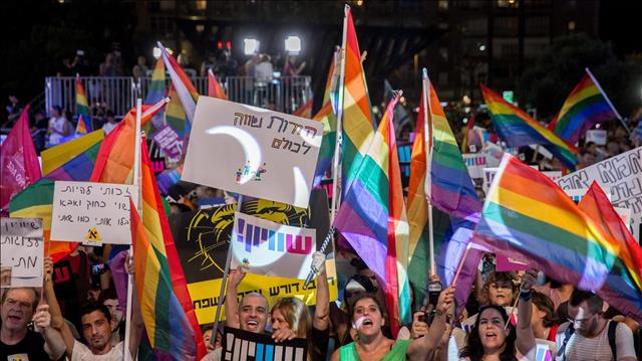 הפגנה בת"א למען זכויות להט"ב, בשנה שעברה
