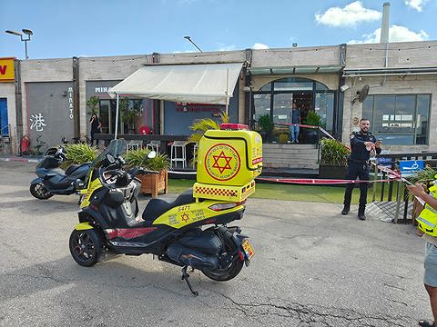 זירת הרצח סמוך לקיסריה