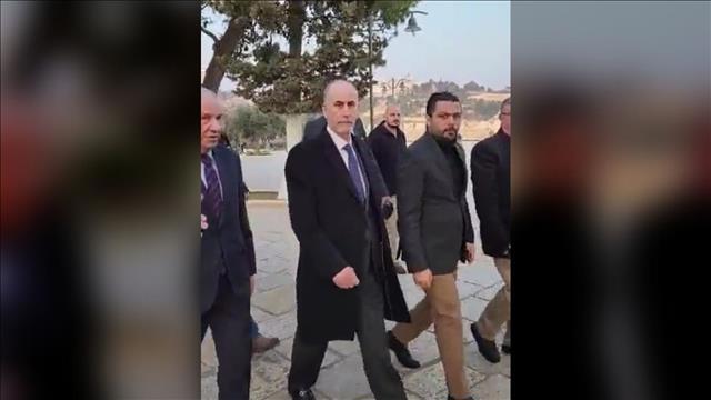 השגריר הירדני ברחבת הר הבית לאחר שעוכב 17.01.23