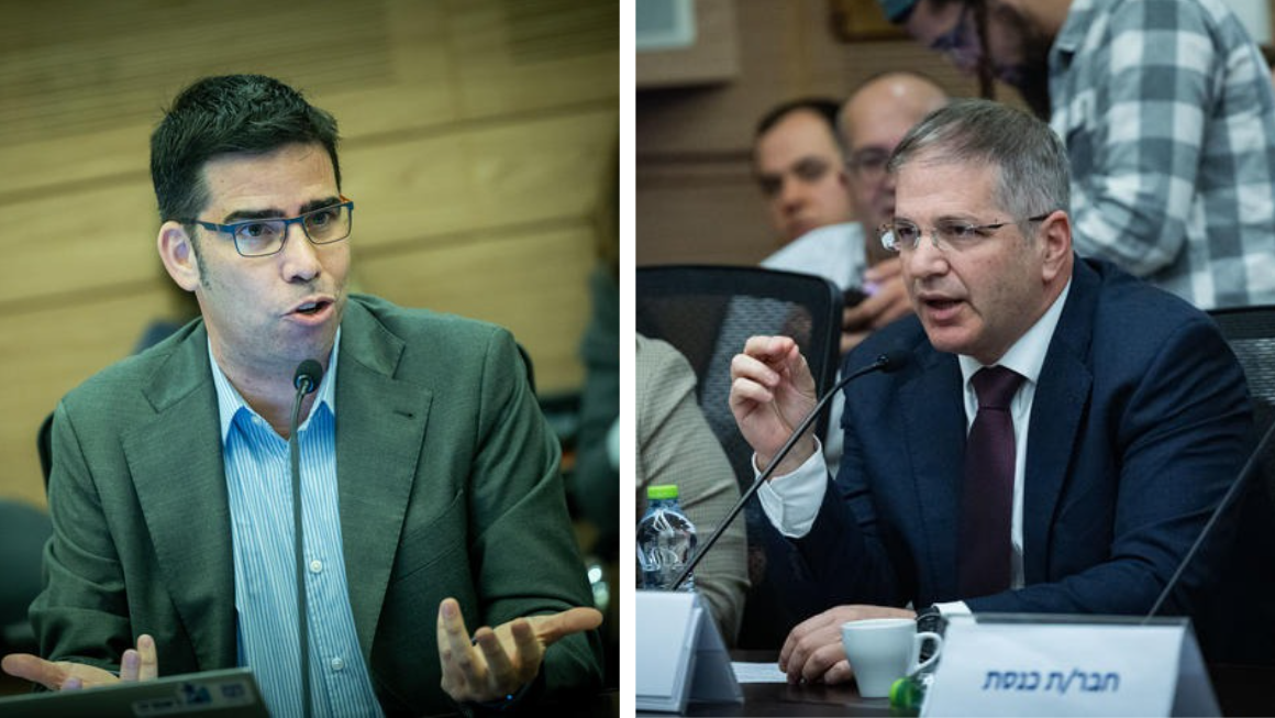 שר החינוך יואב קיש (ימין) וראש הרשות הארצית למדידה והערכה ד"ר גל אלון