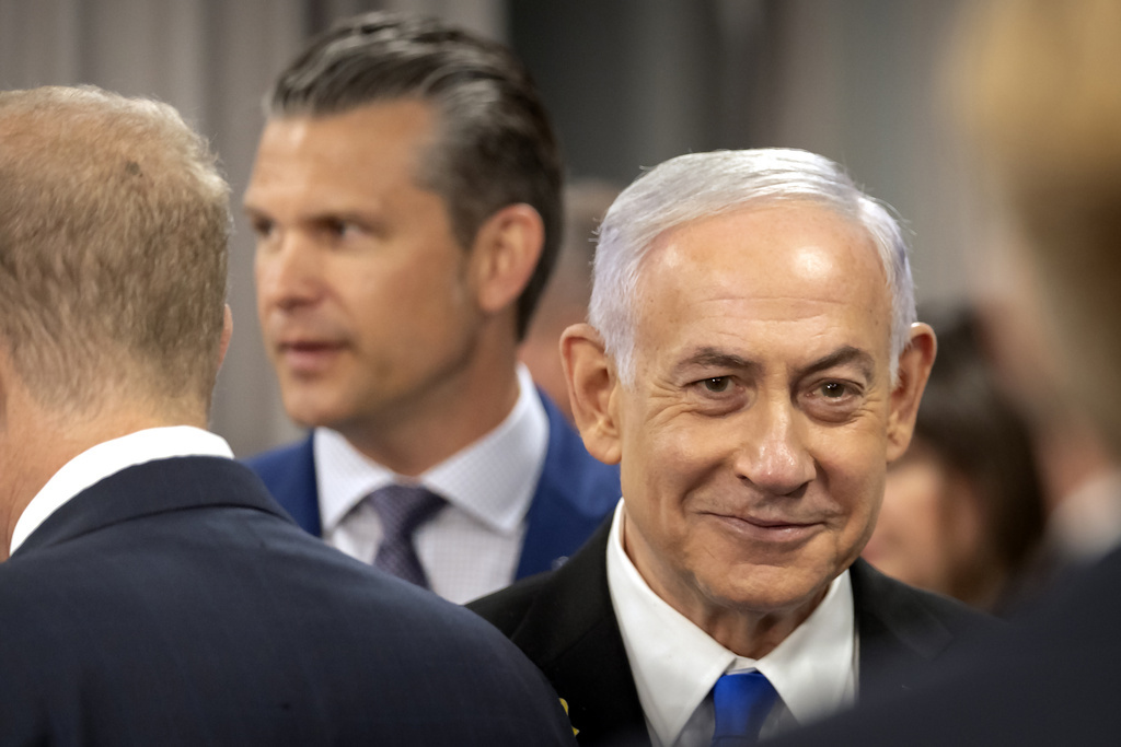 ראש הממשלה בנימין נתניהו עם שר ההגנה האמריקני פיט הגסת', יולי 2025