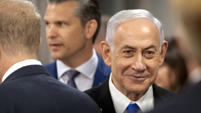 ראש הממשלה בנימין נתניהו עם שר ההגנה האמריקני פיט הגסת', יולי 2025