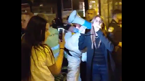 פעילי ימין שהתפרצו להקרנת טקס הזיכרון המשותף ליהודים ולפלסטינים בדרום ת"א