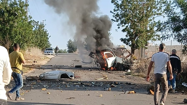 תקיפת כטב"ם לעבר רכב בדרום לבנון