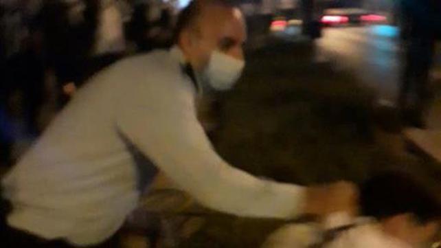 נצ"מ שימי מרציאנו מכה מפגין 2 - 5.10.2020 