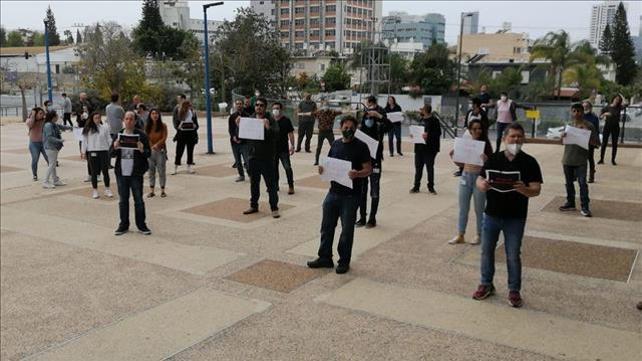 מחאת עובדי חדשות 13, גבעתיים, 06.04.20