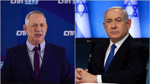 בנימין נתניהו ובני גנץ