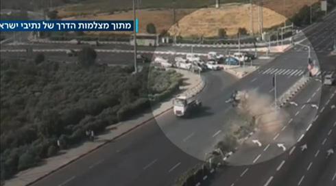 תיעוד: כך נראה רגע התהפכות הרכב של כדורגלן מ.ס אשדוד (1)