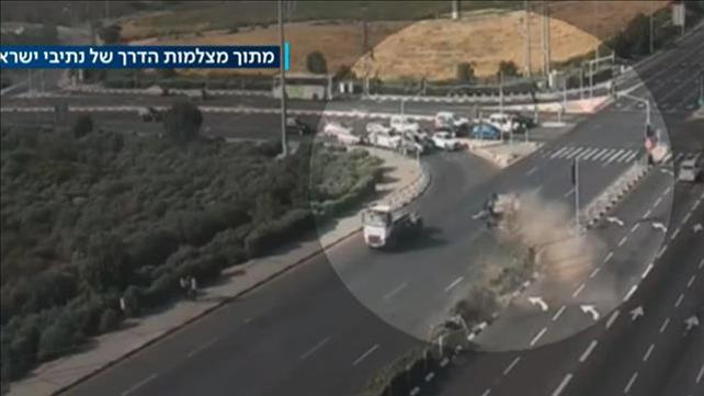 תיעוד הנהג שנרדם על ההגה