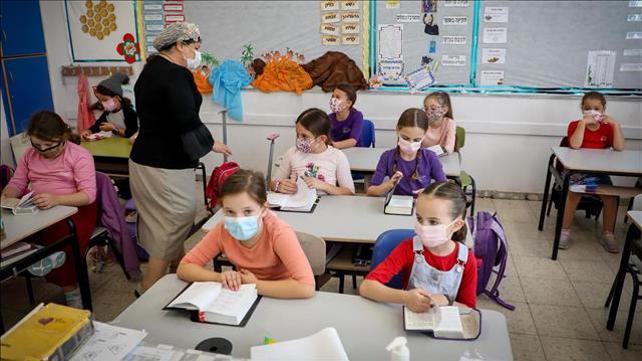 כיתת לימודים בזמן קורונה