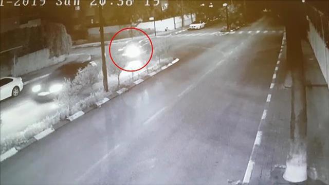 תיעוד הרכב נמלט מזירת הפגע וברח