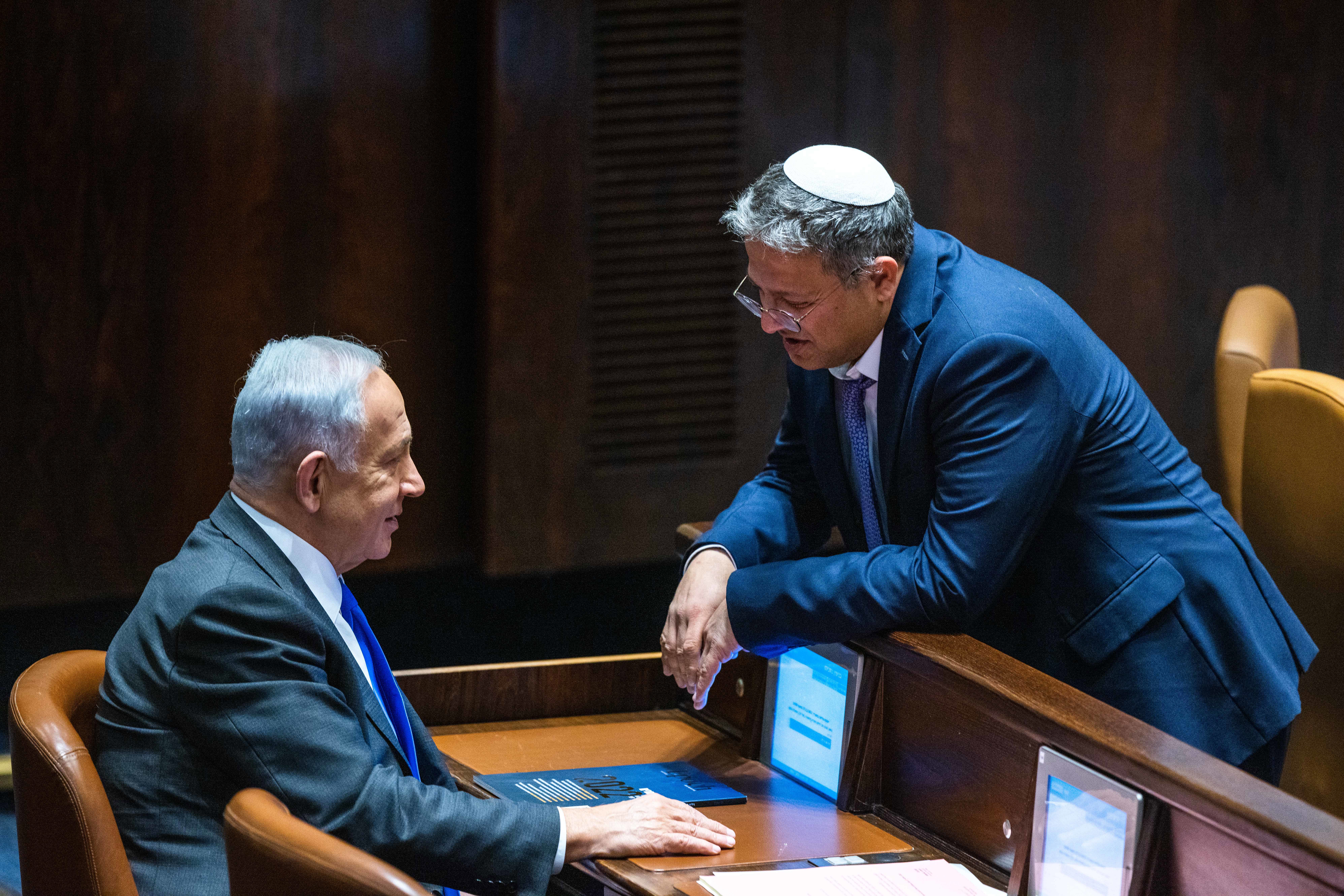 השר איתמר בן גביר ובנימין נתניהו
