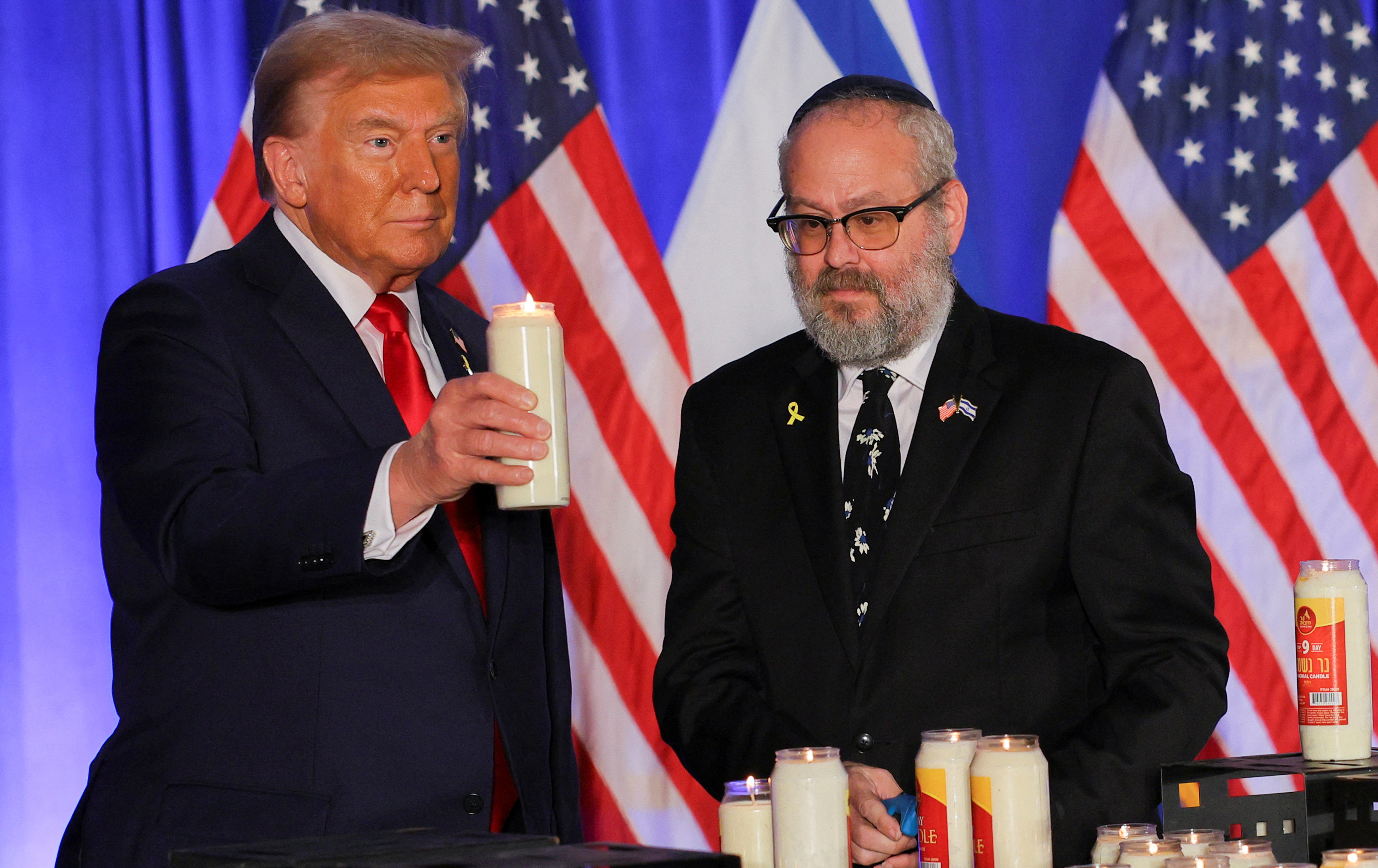 טראמפ באירוע לציון 7 באוקטובר