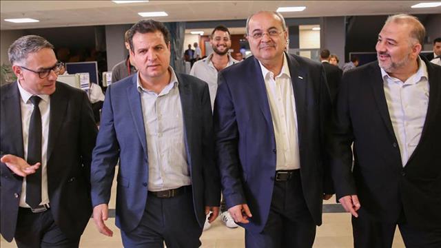 ראשי הרשימה המשותפת איימן עודה, אחמד טיבי, מטאנס שחאדה, מנסור עבאס