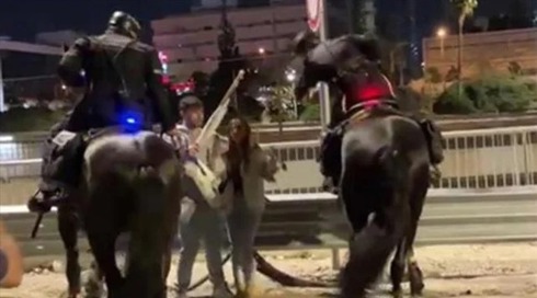 הפרש המשטרתי שהצליף במפגינה לפני כשנתיים הורשע בתקיפה
