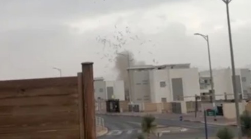 שני פצועים באורח קל באילת; הערכה: הטיל ששוגר הכיל חימוש מתפזר