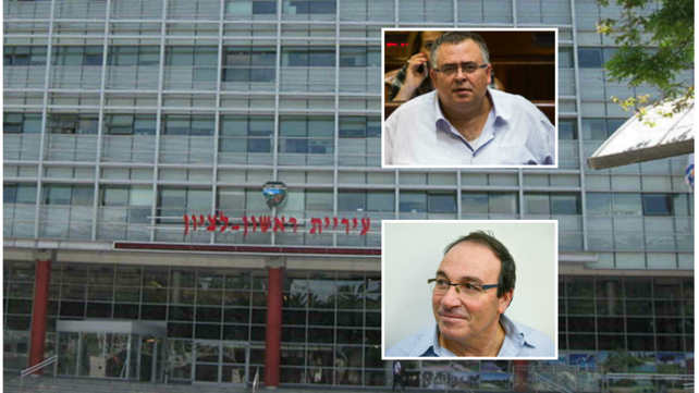 ח"כ דוד ביטן וראש עיריית ראשל"צ דב צור
