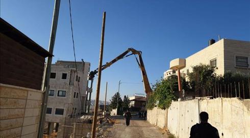 צה"ל הורס עשרות בתים באזור צור באהר