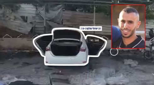 רכבו של סאמר טלאלקה, החטוף שנורה בשוגג בידי חיילים, נמצא בבית חולים בעזה