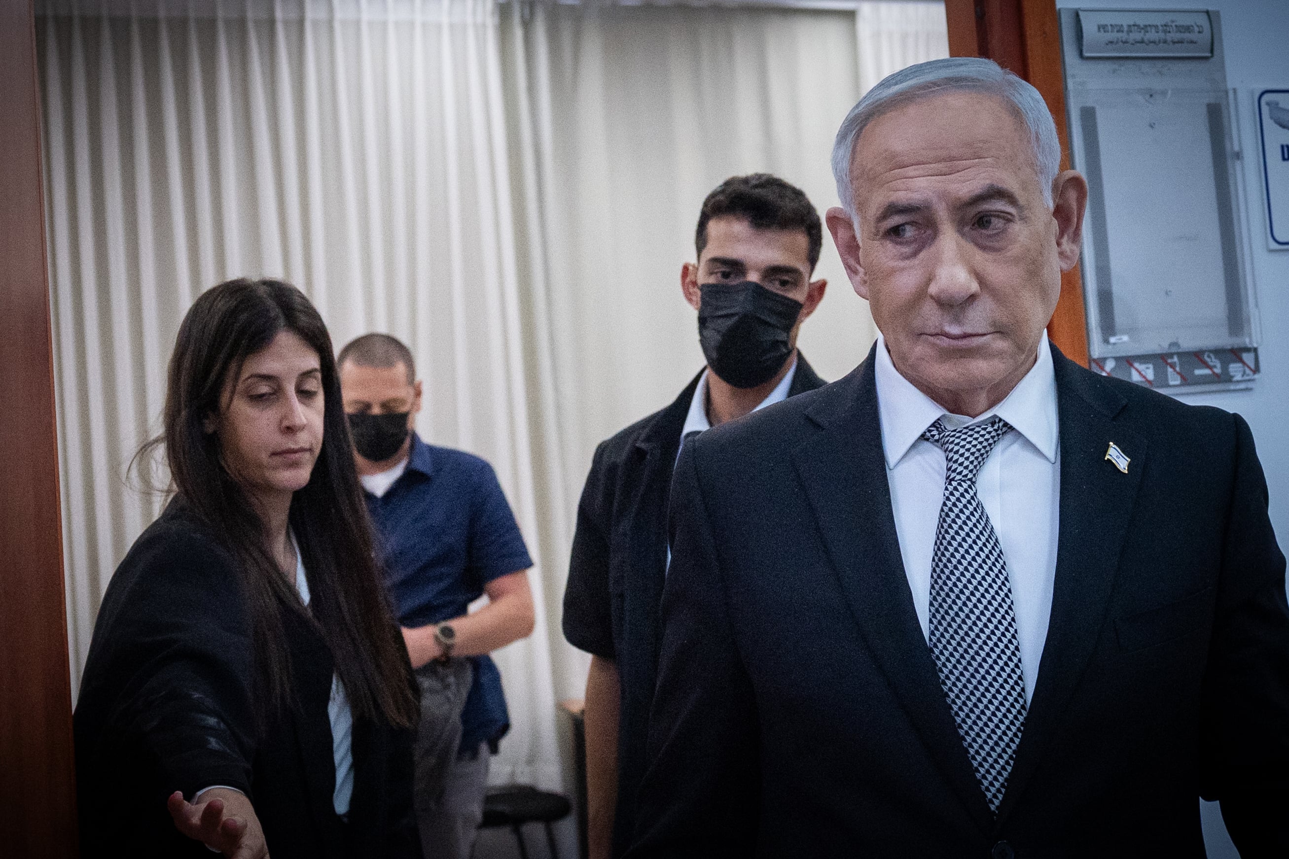 נתניהו בבית המשפט המחוזי בירושלים