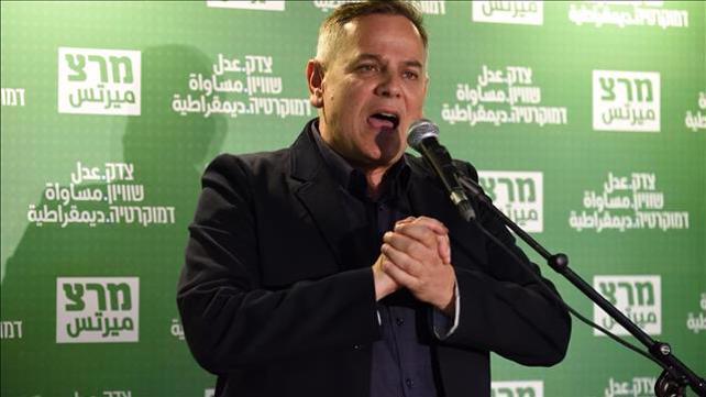 ניצן הורוביץ לאחר הניצחון בבחירות לראשות מרצ