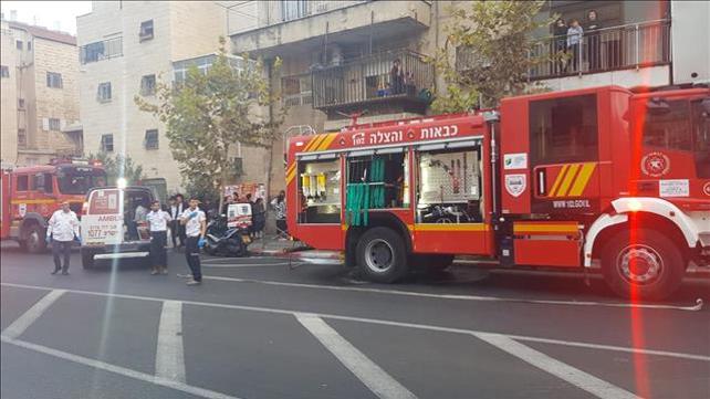 שריפה ברחוב שמואל הנביא בירושלים 14.11.19