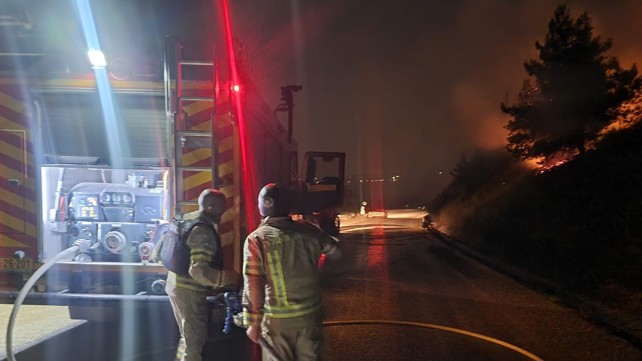שריפה מטולה כתוצאה מירי מלבנון 20.05.24