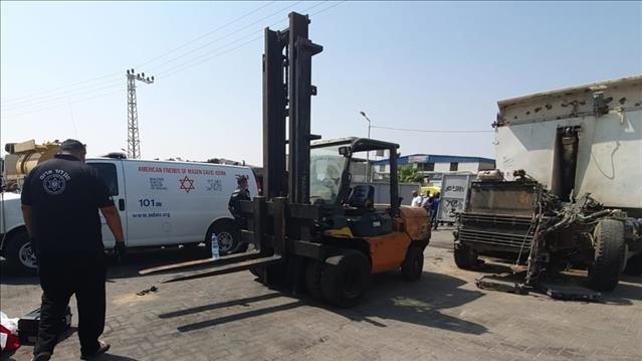 זירת התאונה באזור התעשייה ברהט, 20.09.19