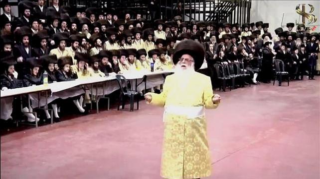 חתונת נכדי אדמו"רים צאנז ותולדות אהרון בנתניה 28.01.21