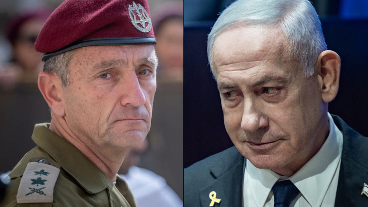 ראש הממשלה בנימין נתניהו, הרמטכ"ל לשעבר הרצי הלוי