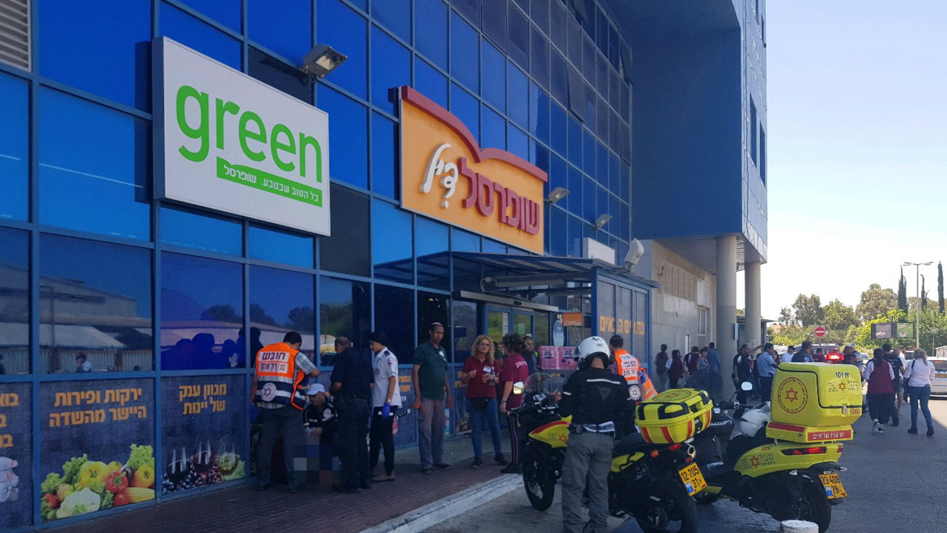 זירת אירוע הדקירה ביבנה, היום