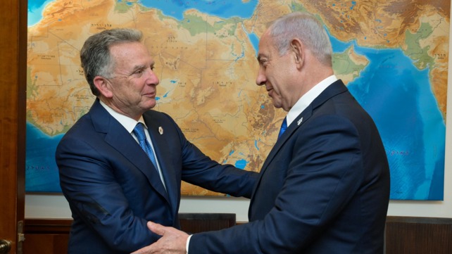 בנימין נתניהו וסטיבן וויטקוף