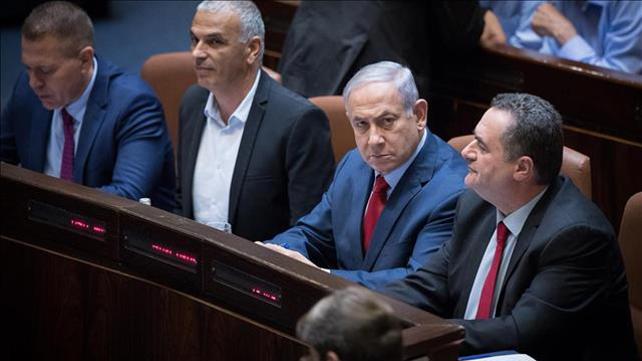 תניהו בהצבעה על פיזור הכנסת 