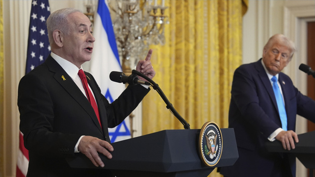 טראמפ ונתניהו בבית הלבן