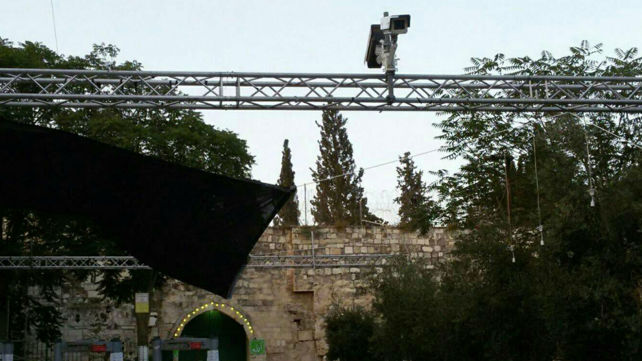 מצלמות האבטחה בכניסה להר הבית