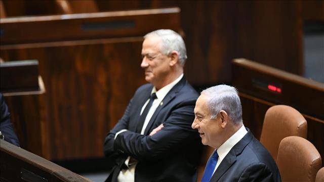 נתניהו וגנץ אחרי השבעתם, מאי 2020